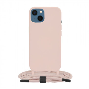 Husa telefon iPhone 13 - Techsuit Crossbody Lanyard - Pink