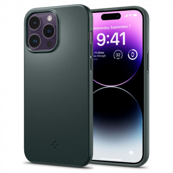 Husa telefon iPhone 14 Pro Max - Spigen Thin Fit - Abyss Green