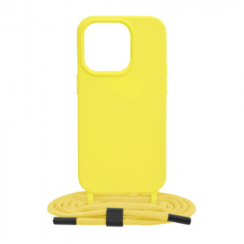 Husa telefon iPhone 14 Pro - Techsuit Crossbody Lanyard - Yellow