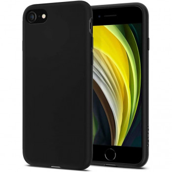 Husa telefon iPhone 7 / 8 / SE 2 / SE 3 - Spigen Liquid Crystal - Black