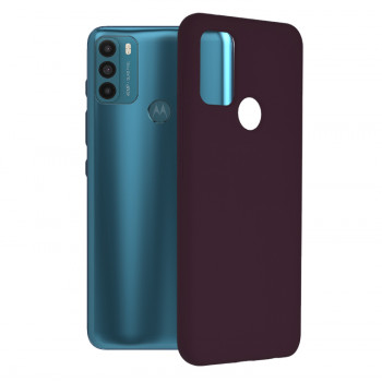 Husa telefon Motorola Moto G50 - Techsuit Soft Edge Silicone - Plum Violet - Img 1
