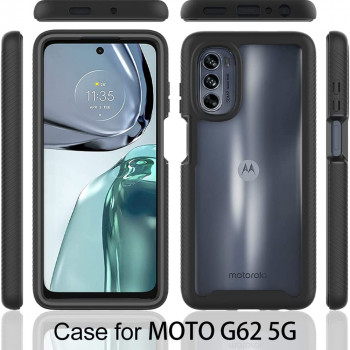 Husa telefon Motorola Moto G62 5G + Folie - Techsuit Defense360 Pro - Negru - Img 3