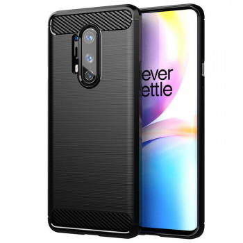 Husa telefon OnePlus 8 Pro - Techsuit Carbon Silicone - Black