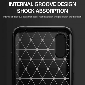 Husa telefon Samsung Galaxy A01 - Techsuit Carbon Silicone - Black - Img 3