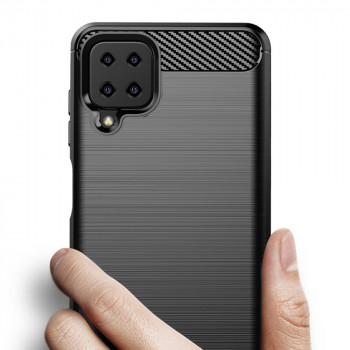 Husa telefon Samsung Galaxy A22 4G - Techsuit Carbon Silicone - Black - Img 2