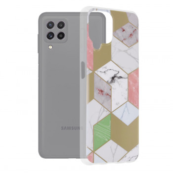Husa telefon Samsung Galaxy A22 4G - Techsuit Marble Series - Purple Hex