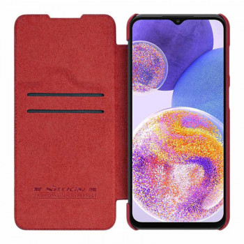 Husa telefon Samsung Galaxy A23 4G / A23 5G - Nillkin QIN Leather Case - Red - Img 2