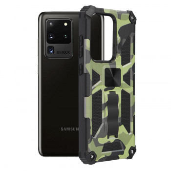 Husa telefon Samsung Galaxy S20 Ultra / S20 Ultra 5G - Techsuit Blazor Series - Camo Lime - Img 1