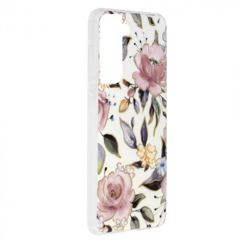 Husa telefon Samsung Galaxy S21 FE 5G - Techsuit Marble Series - Chloe White - Img 2