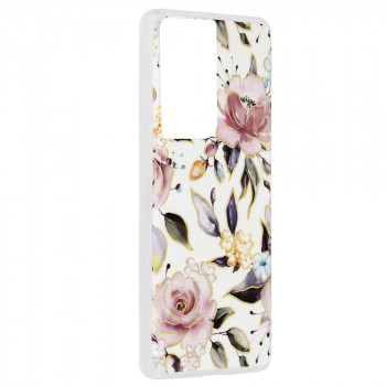 Husa telefon Samsung Galaxy S21 Ultra 5G - Techsuit Marble Series - Chloe White - Img 2