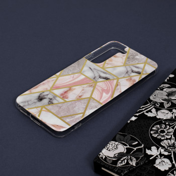 Husa telefon Samsung Galaxy S22 Plus 5G - Techsuit Marble Series - Pink Hex - Img 4