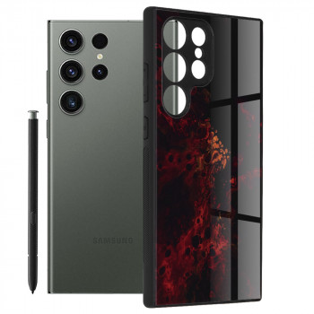 Husa telefon Samsung Galaxy S23 Ultra - Techsuit Glaze Series - Red Nebula