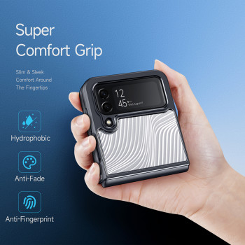 Husa telefon Samsung Galaxy Z Flip4 - Dux Ducis Aimo Series - Black - Img 3