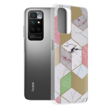 Husa telefon Xiaomi Redmi 10 2021 / Redmi 10 2022 - Techsuit Marble Series - Purple Hex