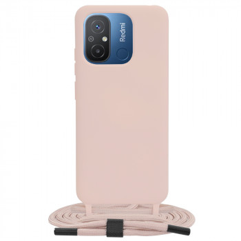 Husa telefon Xiaomi Redmi 12C - Techsuit Crossbody Lanyard - Pink