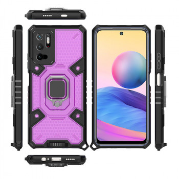 Husa telefon Xiaomi Redmi Note 10 5G / Poco M3 Pro 5G - Techsuit Honeycomb Armor - Rose-Violet - Img 2