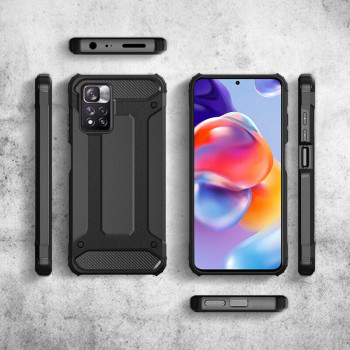 Husa telefon Xiaomi Redmi Note 11 Pro+ 5G Techsuit - Hybrid Armor - Black - Img 4
