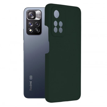 Husa telefon Xiaomi Redmi Note 11 Pro+ 5G - Techsuit Soft Edge Silicone - Dark Green - Img 1