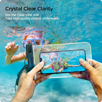 Husa universala pentru telefon (set 2) - Spigen Waterproof Case A601 - Clear - Img 3