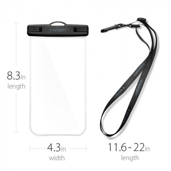 Husa universala pentru telefon - Spigen Waterproof Case (A600) - Clear - Img 2