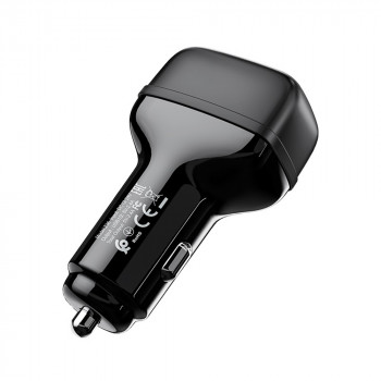 Incarcator Auto 2xUSB, 12W, 2.4A - Hoco (Z36 Leader) - Black - Img 3