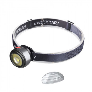 Lanterna Cap XPG, COB, LED - Techsuit (HL-B-01) - Silver - Img 1