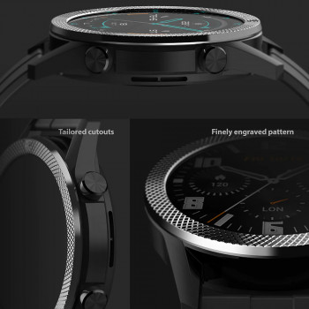 Rama pentru Huawei Watch GT 2 46mm - Ringke Bezel Styling - Silver - Img 3