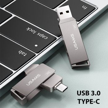 Stick de Memorie USB, Type-C 256GB - USAMS (US-ZB202) - Iron Gray - Img 4