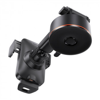 Suport Auto cu Incarcare Wireless 15W - Baseus Wisdom Alignment (CGZX000101) - Black - Img 3