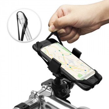 Suport Bicicleta Telefon - Spigen Elastic Grip (A250) - Black - Img 4
