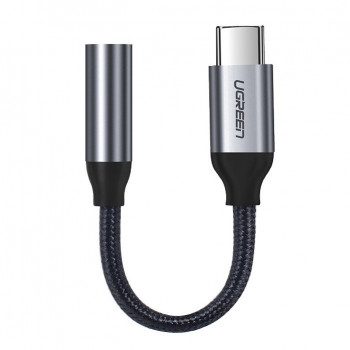 Adaptor Audio Type-C la Jack 10cm - Ugreen (30632) - Gray