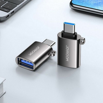 Adaptor Portabil USB la Type-C - JoyRoom (S-H151) - Black - Img 2