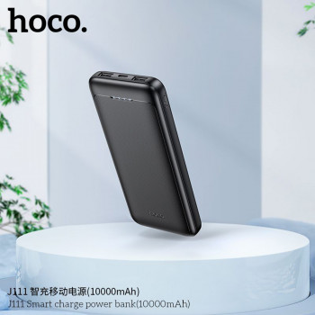 Baterie Externa 2x USB, Type-C, 2A, 10000mAh - Hoco Smart (J111) - Black - Img 4