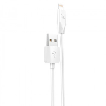 Cablu de Date USB-A la Lightning 10.5W, 2.4A, 1m - Hoco Rapid (X1) - White