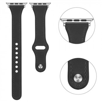 Curea dama pentru Apple Watch 1/2/3/4/5/6/7/8/SE/SE 2/Ultra (42/44/45/49mm) - Techsuit Watchband (W033) - Black - Img 4