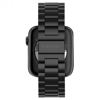 Curea pentru Apple Watch 1/2/3/4/5/6/7/8/SE/SE 2/Ultra (42/44/45/49mm) - Spigen Modern Fit - Black - Img 4