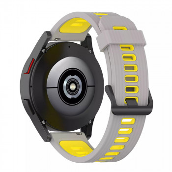 Curea pentru Samsung Galaxy Watch 4/5/Active 2, Huawei Watch GT 3 (42mm)/GT 3 Pro (43mm) - Techsuit Watchband 20mm (W002) - Gray - Img 2