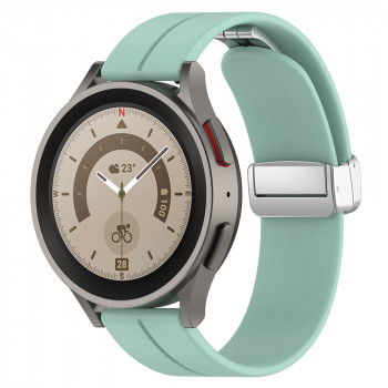 Curea pentru Samsung Galaxy Watch 4/5/Active 2, Huawei Watch GT 3 (42mm)/GT 3 Pro (43mm) - Techsuit Watchband (W011) - Teal Green - Img 2