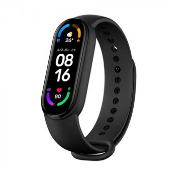 Curea pentru Xiaomi Mi Band 5 / 5 NFC / 6 / 6 NFC / Amazfit Band 5 - Techsuit Watchband (W013) - Black - Img 1