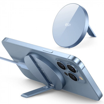 ESR - Wireless Charger HaloLock - MagSafe Compatible, with Kickstand - Sierra Blue - Img 2