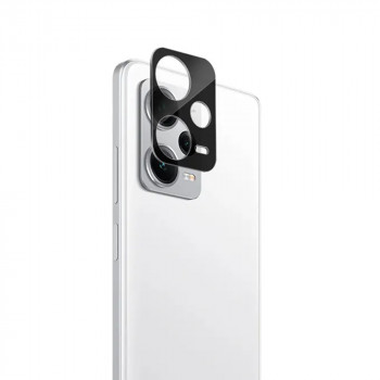 Folie Camera pentru Xiaomi Redmi Note 12 5G / Poco X5 - Techsuit Full Camera Glass - Black - Img 1