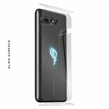 Folie protectie telefon Asus ROG Phone II ZS660KL - Alien Surface Screen+Edges+Back - Transparent - Img 3