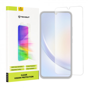 Folie protectie telefon Samsung Galaxy A24 - Techsuit Clear Vision Glass - Transparent