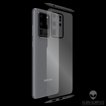 Folie protectie telefon Samsung Galaxy S20 Ultra / S20 Ultra 5G - Alien Surface Screen+Edges+Back - Transparent - Img 4