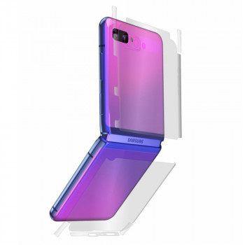 Folie protectie telefon Samsung Galaxy Z Flip / Z Flip 5G - Alien Surface Screen+Edges+Back - Transparent - Img 2