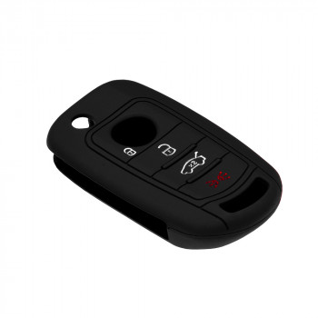 Husa pentru cheie Fiat 500L, 500X - Techsuit Car Key Case (1006.06) - Black - Img 3