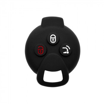 Husa pentru cheie Smart Fortwo/Forfour (450, 451, 452) City - Techsuit Car Key Case (1008.07) - Black - Img 1