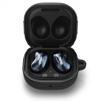 Husa pentru Samsung Galaxy Buds 2 / Live / Pro / 2 Pro - Spigen Rugged Armor - Black - Img 2