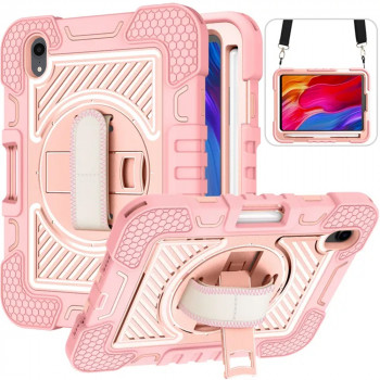 Husa pentru tableta iPad mini 6 (2021) - Techsuit StripeShell 360 - Pink