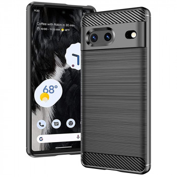 Husa telefon Google Pixel 7 - Techsuit Carbon Silicone - Black